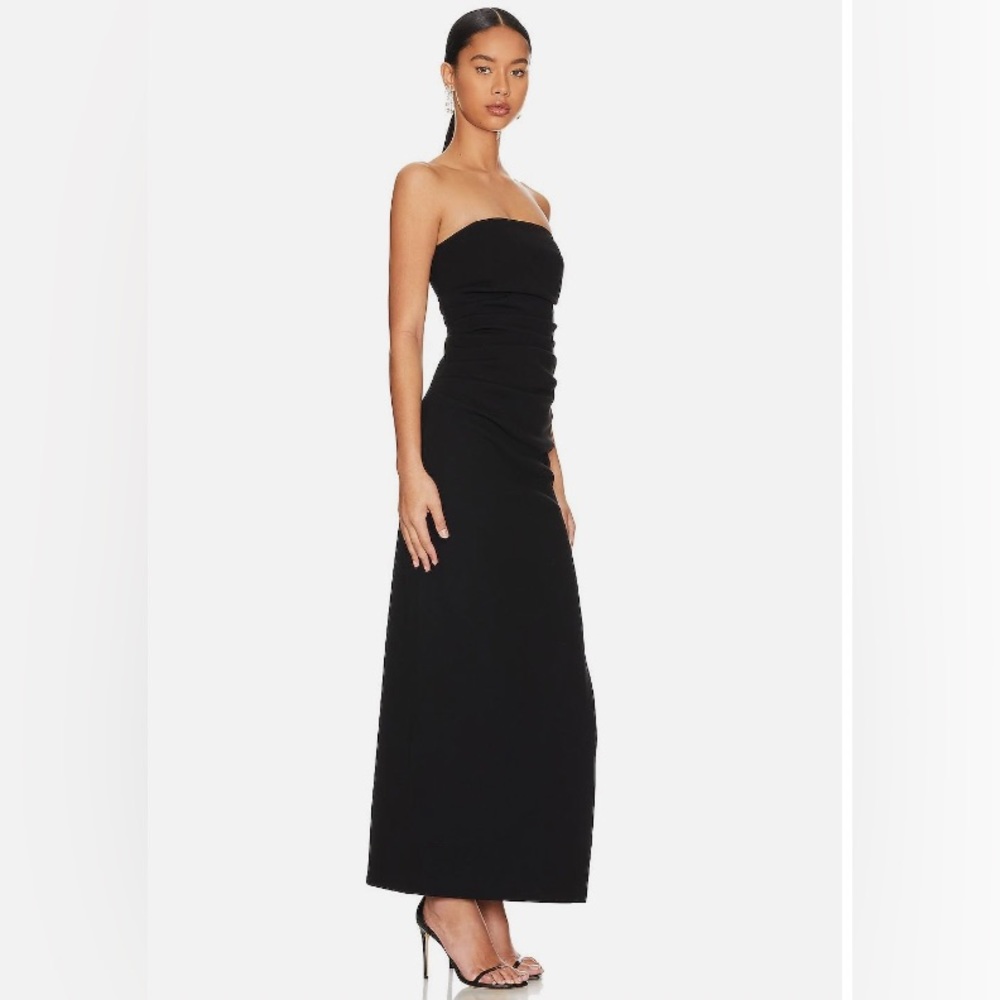MISHA Blythe Bonded Gown in Black (worn once)